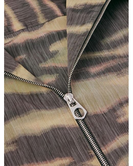 Jil Sander Gray Camouflage-Print Shell Overshirt for men