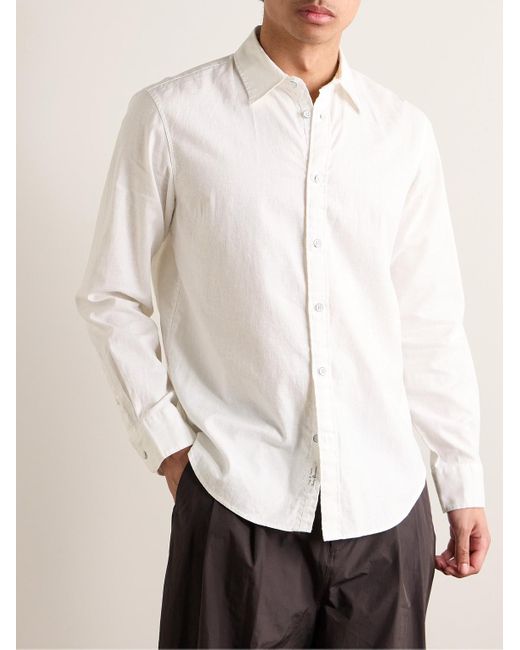 Rag & Bone Natural Finch Hemp And Cotton-blend Shirt for men