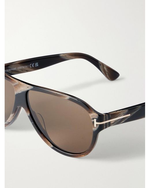 Tom Ford Brown Samuele 02 Pilot Acetate Sunglasses for men