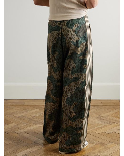 Kapital Green Camouflage-Print Cotton-Jersey Sweatpants for men