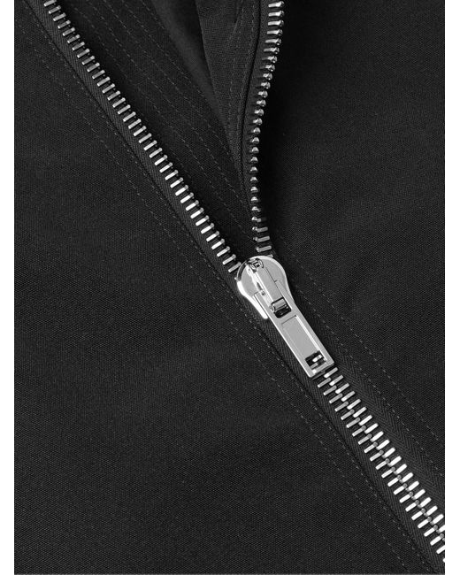 Rick Owens Black Bonotto Jumbo Headon Oversized Zip-Detailed Canvas Bomber Jacket for men