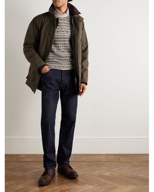 James Purdey & Sons Gray Vigo Slim-Fit Fair Isle Wool Sweater for men