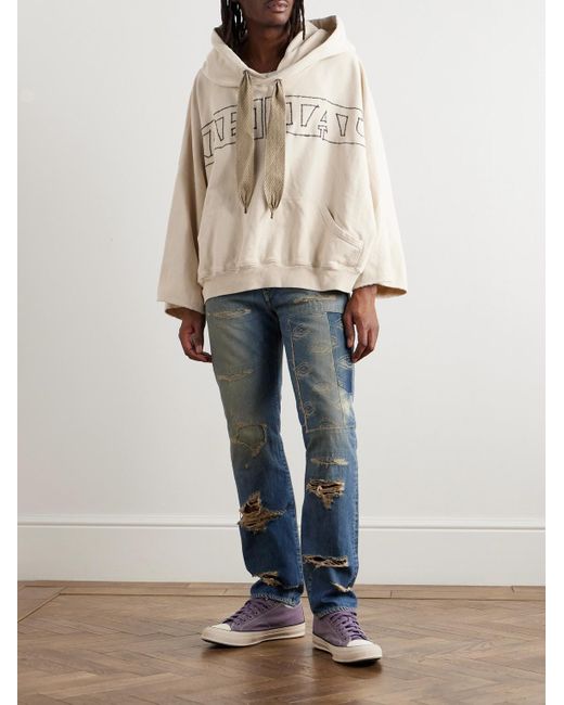 Kapital Monkey Cisco Speakeasy Slim-Fit Distressed Denim Jeans in