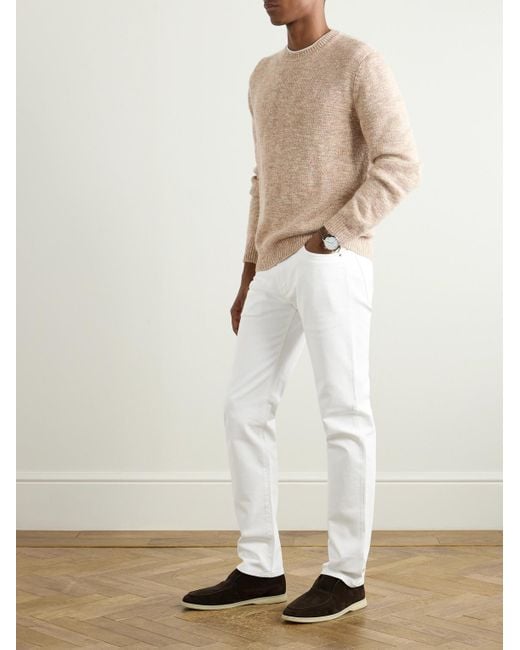 Loro Piana Pullover aus einer Mischung aus Seide in Natural für Herren