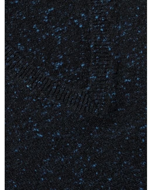 Inis Meáin Blue Merino Wool And Cashmere-blend Sweater for men