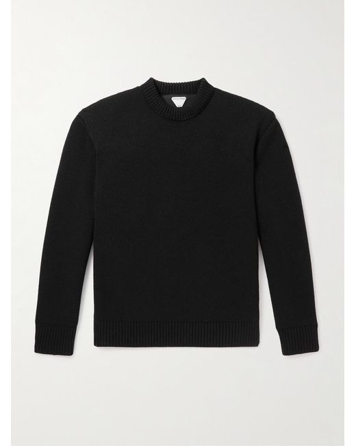 Bottega Veneta Black Round-Neck Knitwear for men