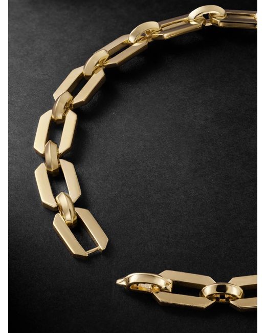 SHAY Black Geo Gold Chain Bracelet for men