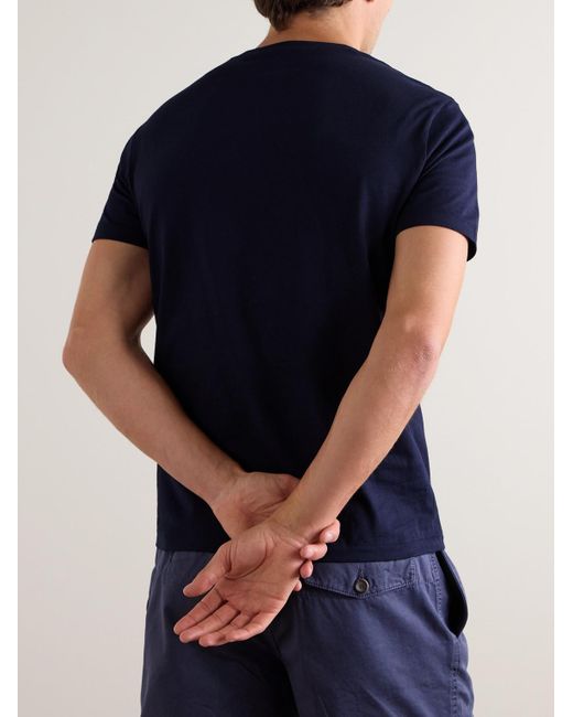 Polo Ralph Lauren Blue Cotton-Jersey T-Shirt for men