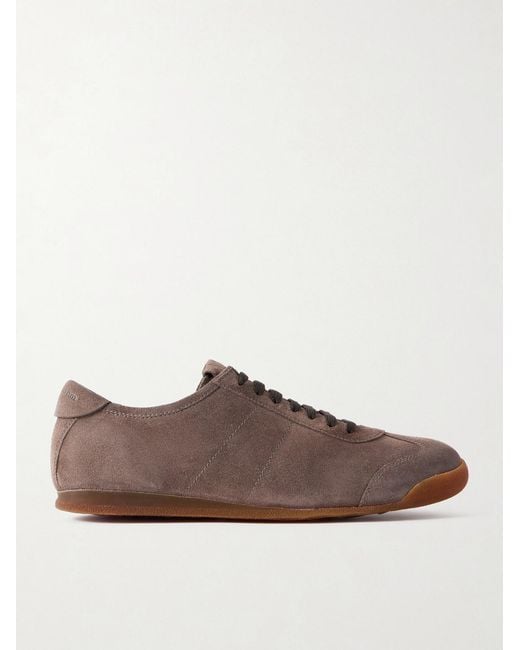 Officine Creative Brown Hazel 001 Suede Sneakers for men