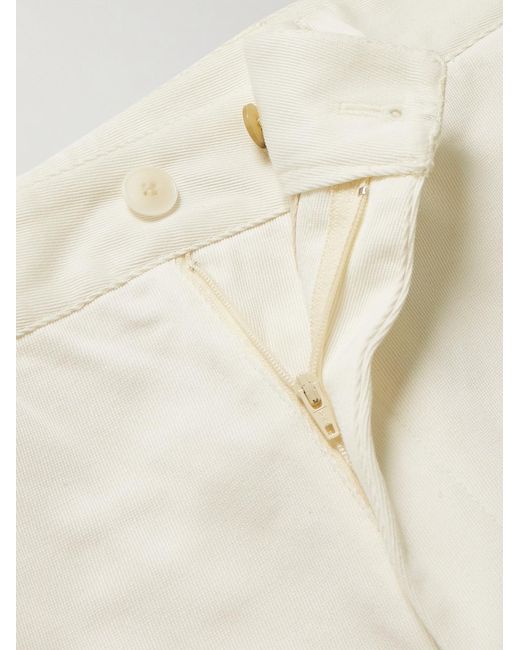 Acne Natural Pilos Straight-Leg Cotton-Twill Trousers for men