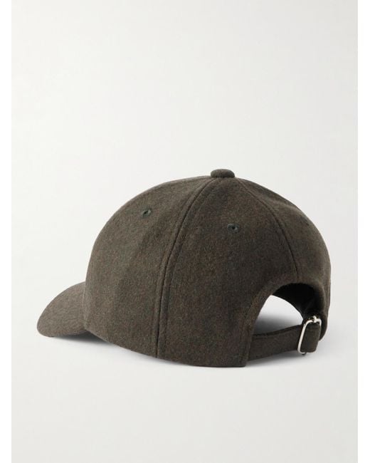 A.P.C. Charlie Baseballkappe aus einer Wollmischung mit Logostickerei in Brown für Herren