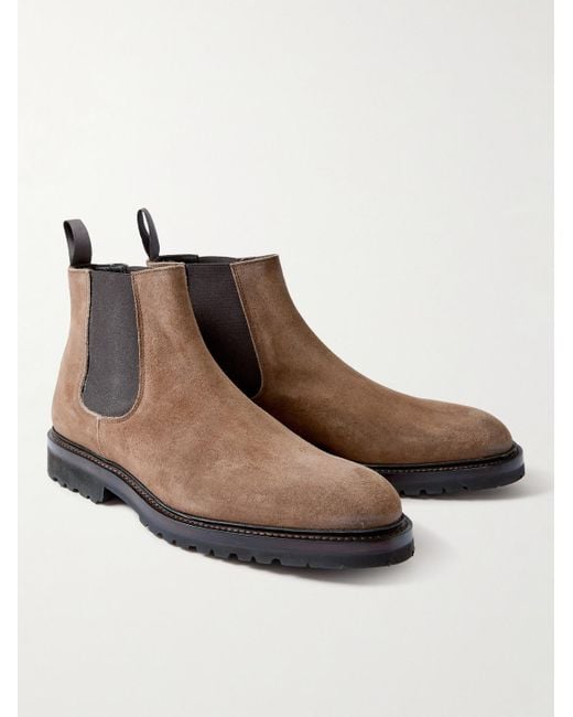 George Cleverley Brown Jason Ii Suede Chelsea Boots for men