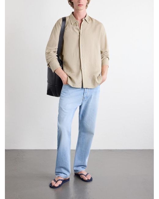 Studio Nicholson Natural Rafe Linen Shirt for men