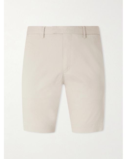Polo Ralph Lauren Natural Greenwich Slim-Fit Straight-Leg Stretch-Cotton Chino Shorts for men