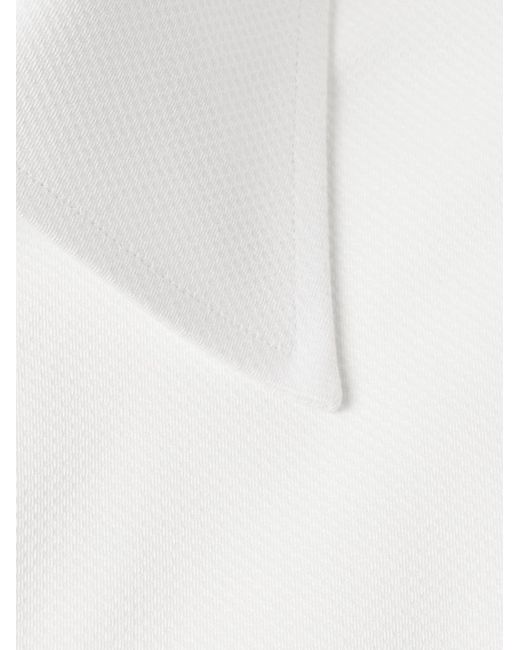 Tom Ford White Double-Cuff Cotton-Piqué Tuxedo Shirt for men