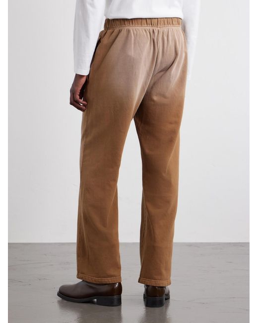 Les Tien Natural Straight-Leg French Terry-Cotton Sweatpants for men