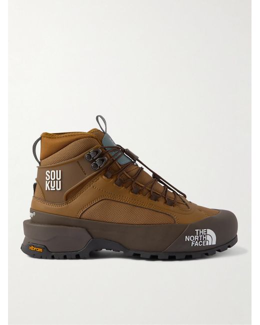 The North Face Brown Undercover Soukuu Canvas And Rubber Hiking Boots for men