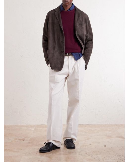 Boglioli Brown Suede Jacket for men