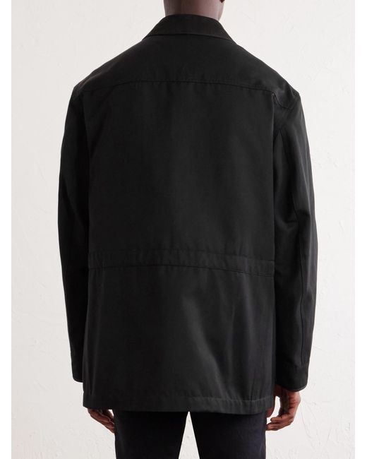 Tom Ford Black Suede-Trimmed Cotton-Blend Twill Jacket for men
