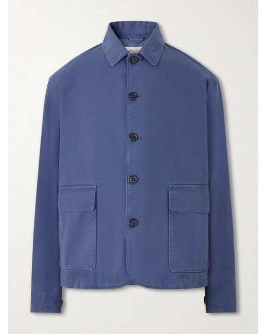 Valstar Blue Cotton-Canvas Field Jacket for men