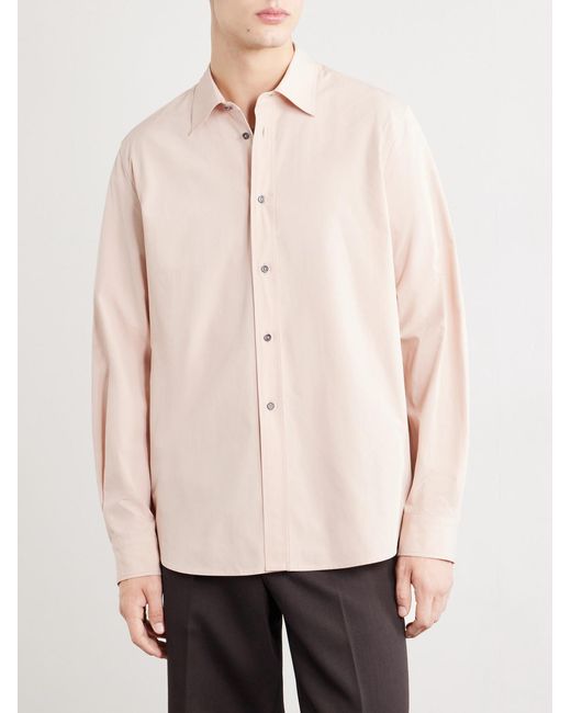 Jil Sander Natural Cotton-poplin Shirt for men