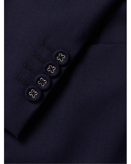 Officine Generale Blue Arthus Wool Suit Jacket for men