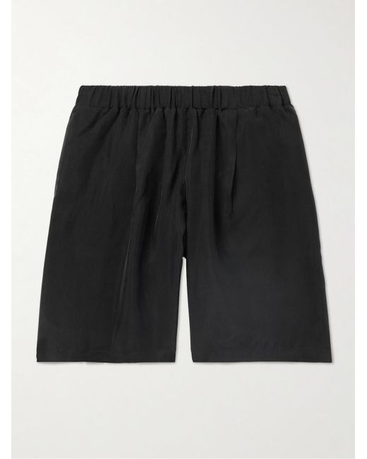 Frankie Shop Leland gerade geschnittene Shorts aus Bemberg® in Black für Herren