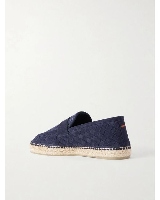 Castaner Blue Nilo Woven Suede Espadrilles for men