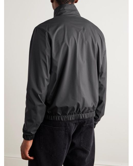 Loro Piana Black Reversible Windmate Storm System Nylon And Cashmere Blouson Jacket for men