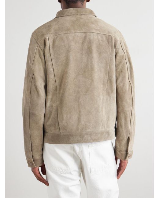 Officine Generale Natural Leonide Suede Jacket for men
