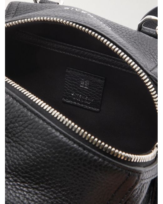 Givenchy Black Pandora Small Full-grain Leather Messenger Bag for men