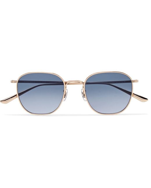 The Row Metallic + Oliver Peoples Board Meeting 2 Square-frame Gold-tone Titanium Photochromic Sunglasses for men