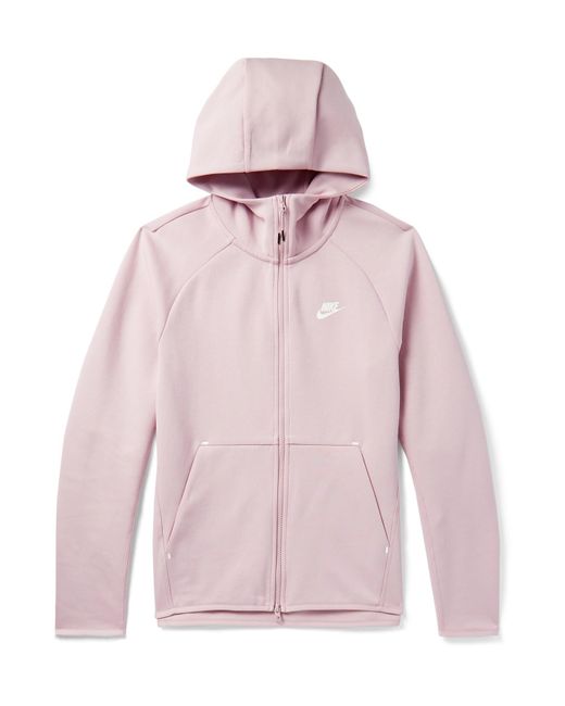 Nike Pink Sportswear Cotton-blend Tech-fleece Zip-up Hoodie for men