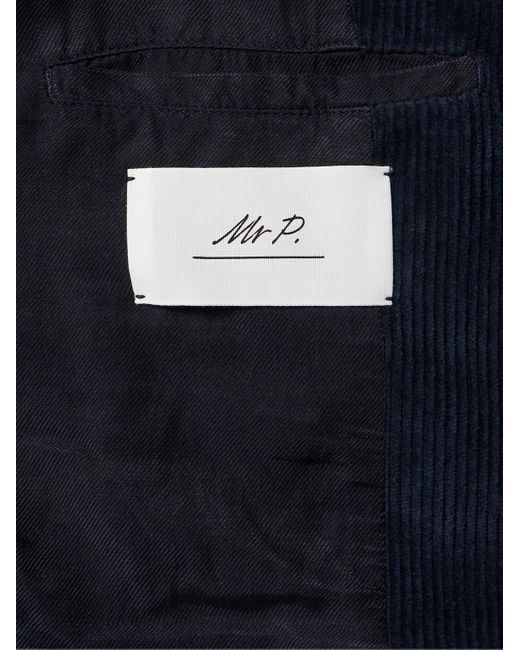 Mr P. Blue Cotton-corduroy Blouson Jacket for men