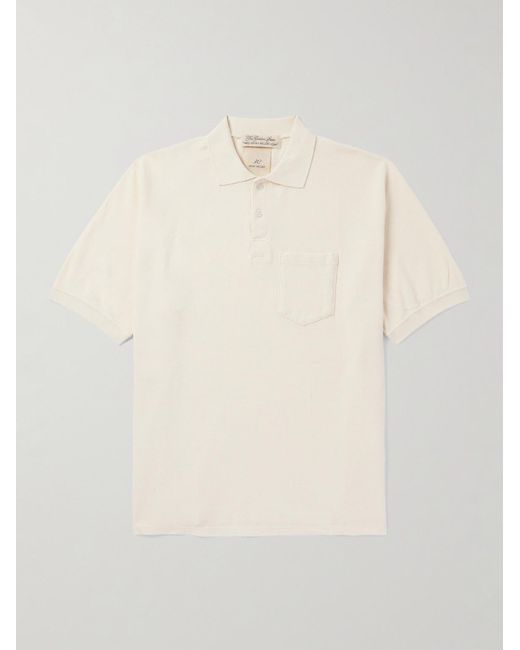 Remi Relief Natural Cotton-piqué Polo Shirt for men