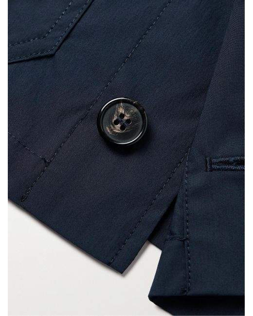 Incotex Blue Teknosartorial Cotton-Blend Poplin Chore Jacket for men