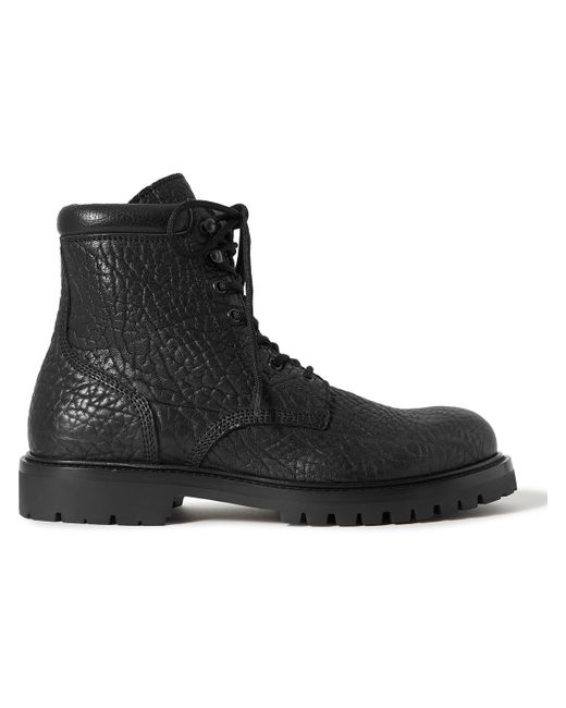 Officine Creative Black Boss Full-Grain Leather Boots for men