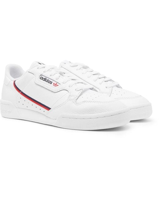 adidas originals continental 80 in white and red