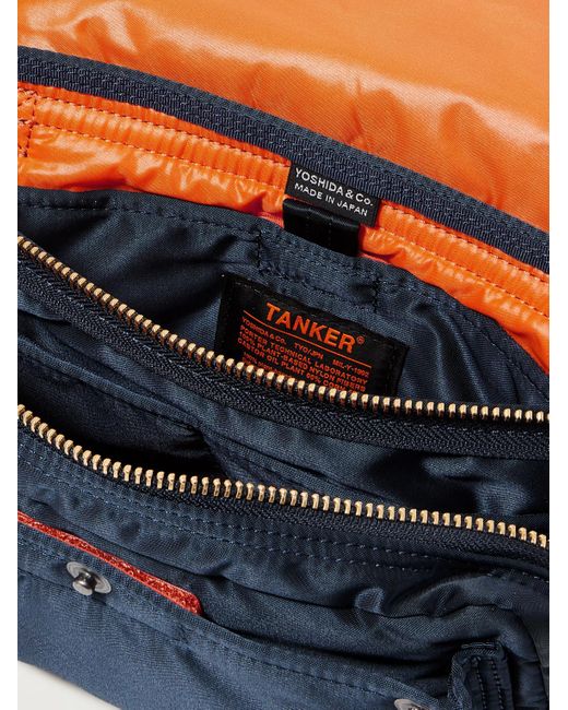 Porter-Yoshida and Co Blue Tanker Envelope Nylon Belt Bag for men