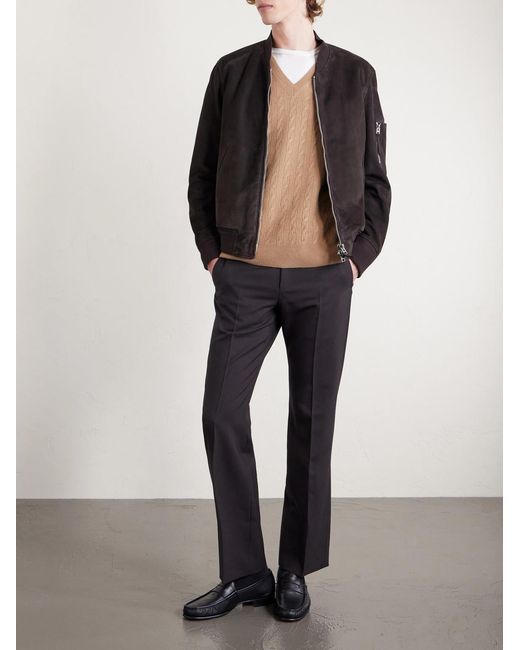 Tom Ford Natural Cable-knit Wool Sweater for men