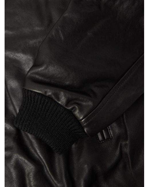 Isabel Marant Black Blaike Leather Bomber Jacket for men