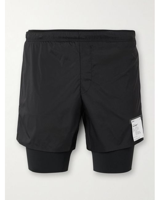 Satisfy 8&Quot; Slim-Fit Layered Techsilk And Justice&Trade; Coldblack&Reg; Shorts for men