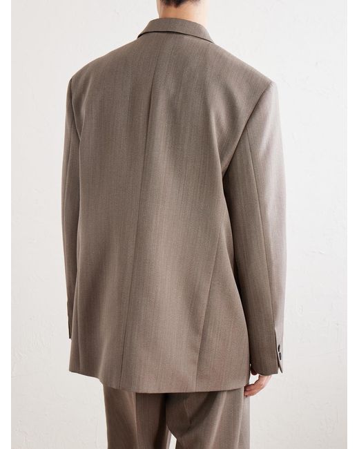Studio Nicholson Brown Roversi Oversized Wool Suit Jacket for men
