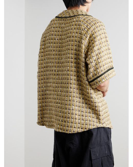Kapital Metallic Great Kountry Appliquéd Tweed Shirt for men