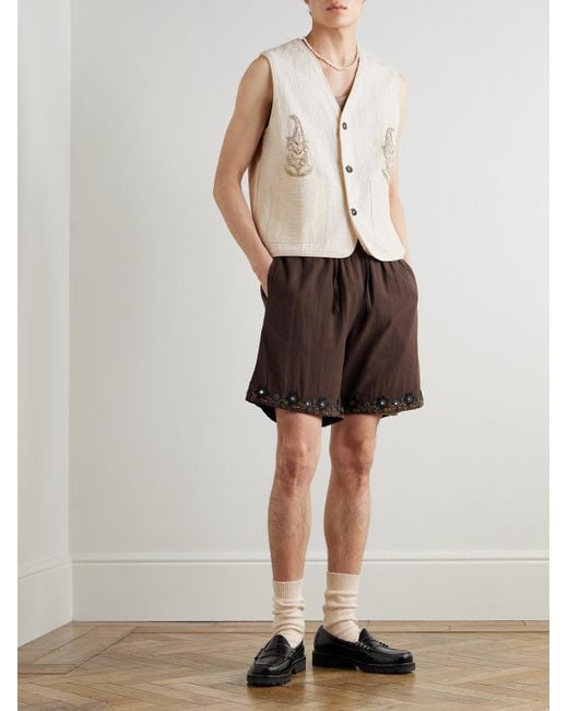 Shorts di Kartik Research in Brown da Uomo