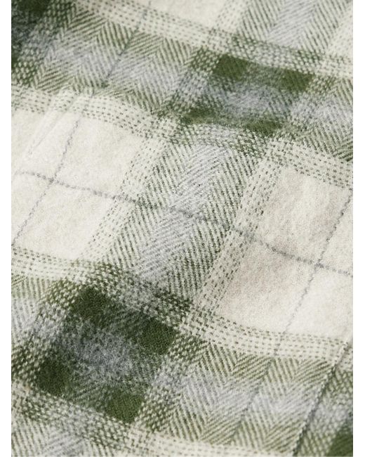 Hartford Green Paul Checked Cotton-flannel Shirt for men