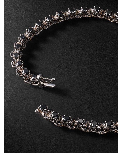 Spinelli Kilcollin Black Diamond Tennis Bracelet for men