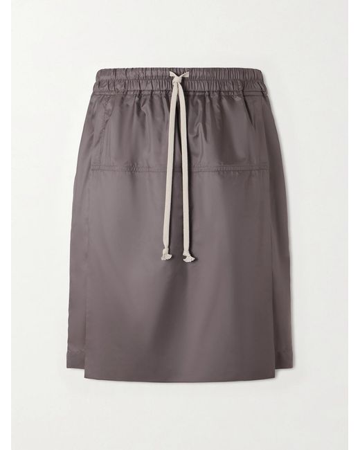 Rick Owens Brown Moncler Straight-leg Shell Drawstring Shorts for men