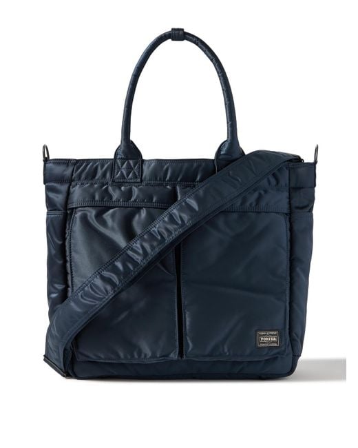 Porter-Yoshida and Co Blue Tanker Nylon-Twill Tote Bag for men