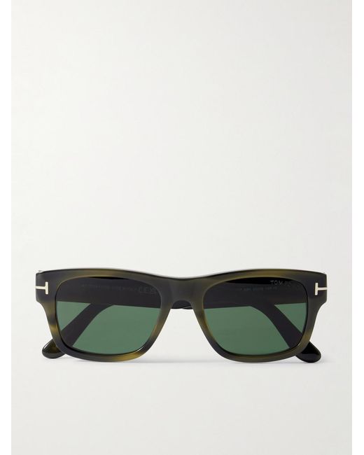 Tom Ford Green Smith Square-frame Tortoiseshell Acetate Sunglasses for men